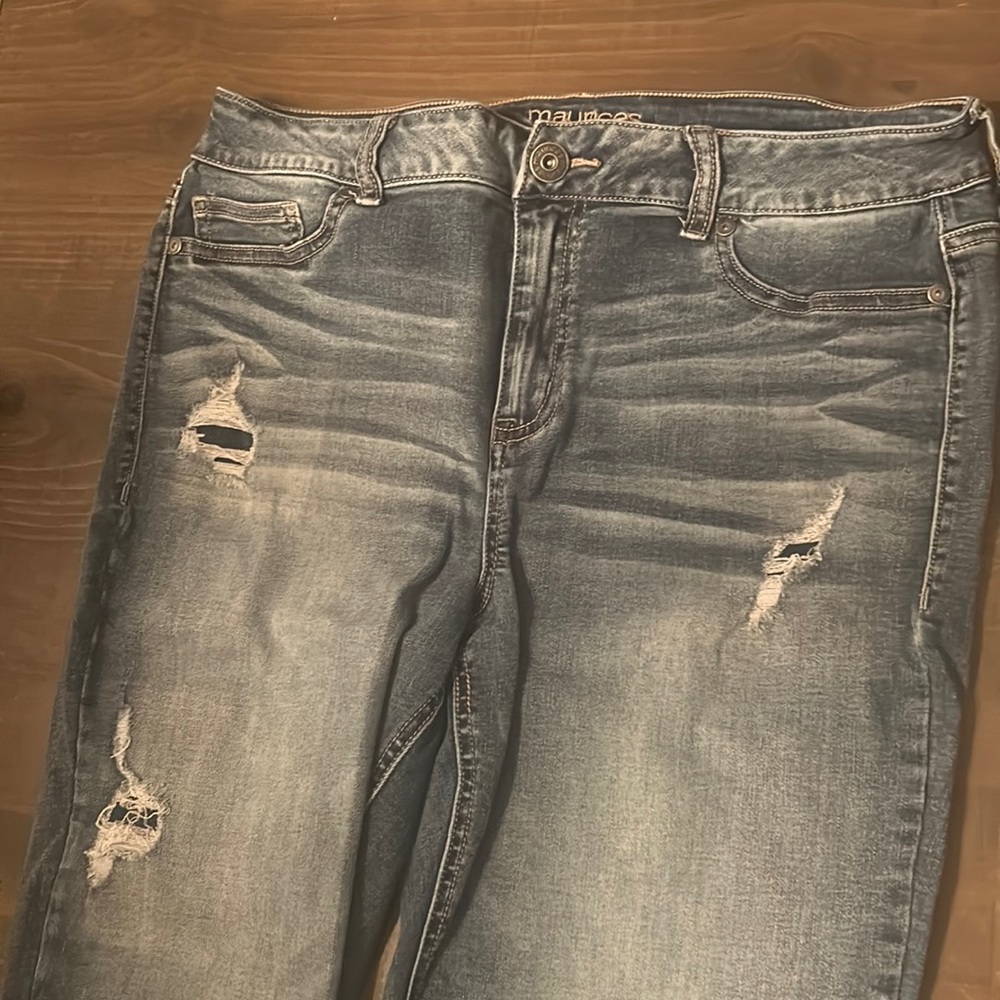 Maurices high rise, skinny, large-reg